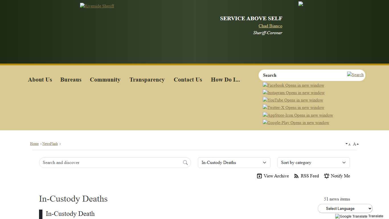 Press Releases • Riverside County Sheriff, CA